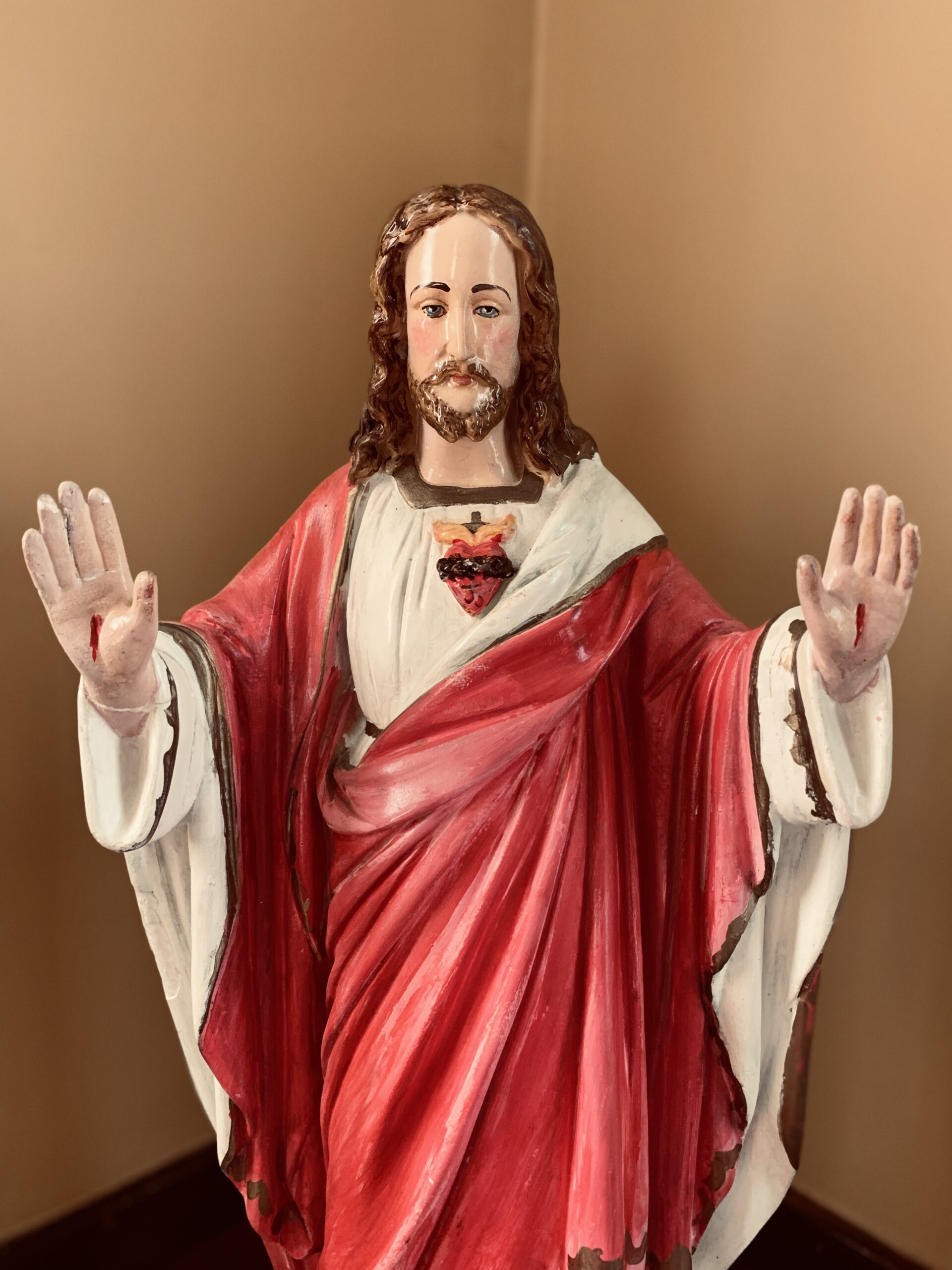 statue of jesus at st. anne's church