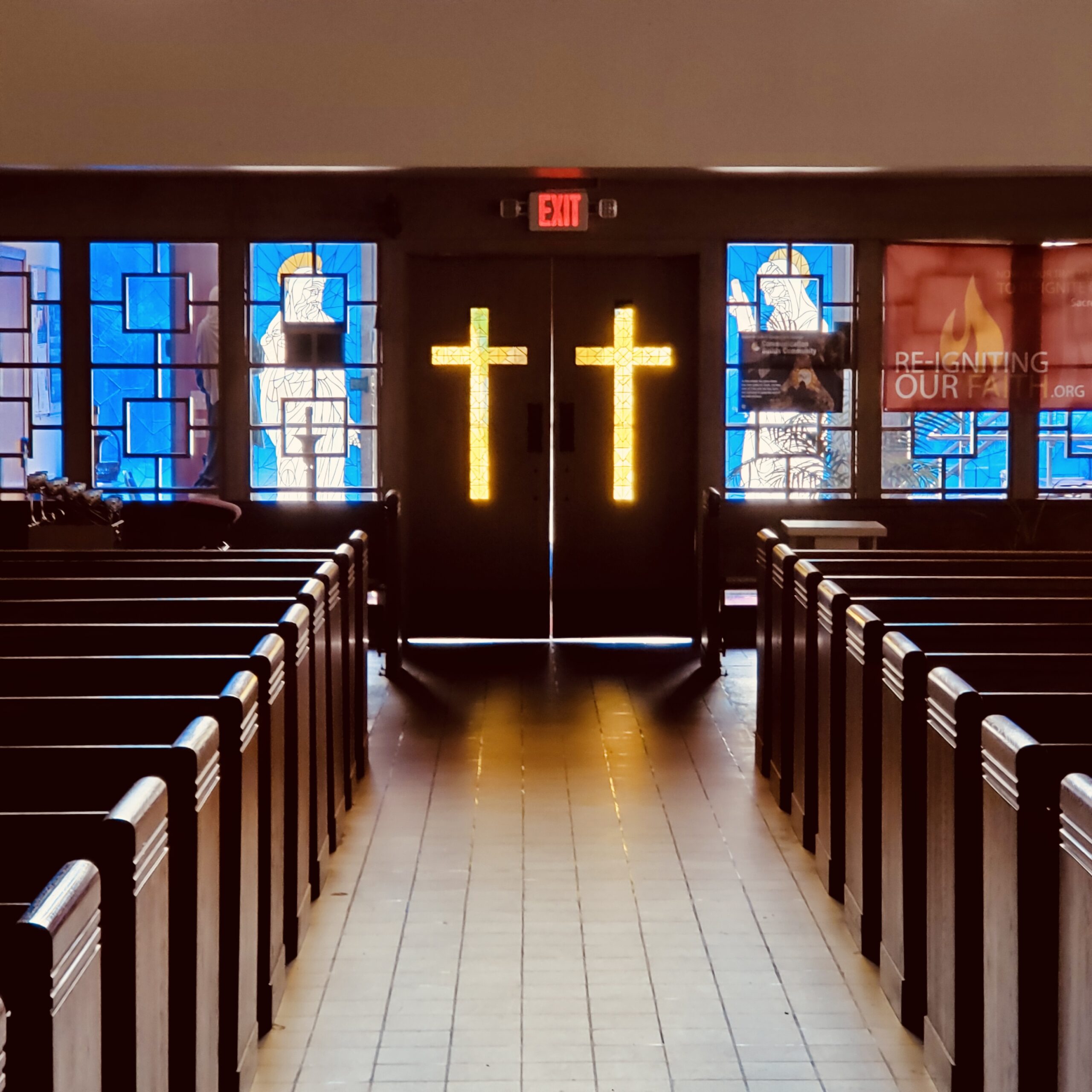interior view of sacred heart church